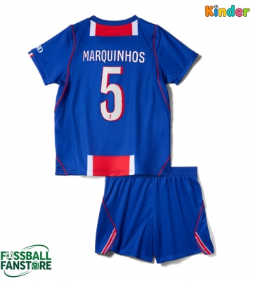 Paris Saint-Germain Marquinhos #5 Replik Heimtrikot Kinder 2026-27 Kurzarm (+ Kurze Hosen)